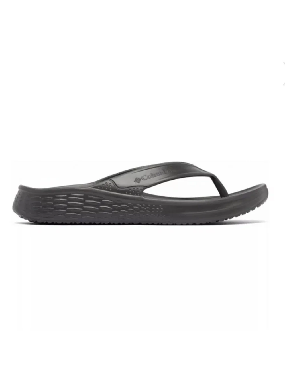 NWT Columbia Flip Flops Mens Size 11 Black Ramble Omni Max Cushioned Rubber